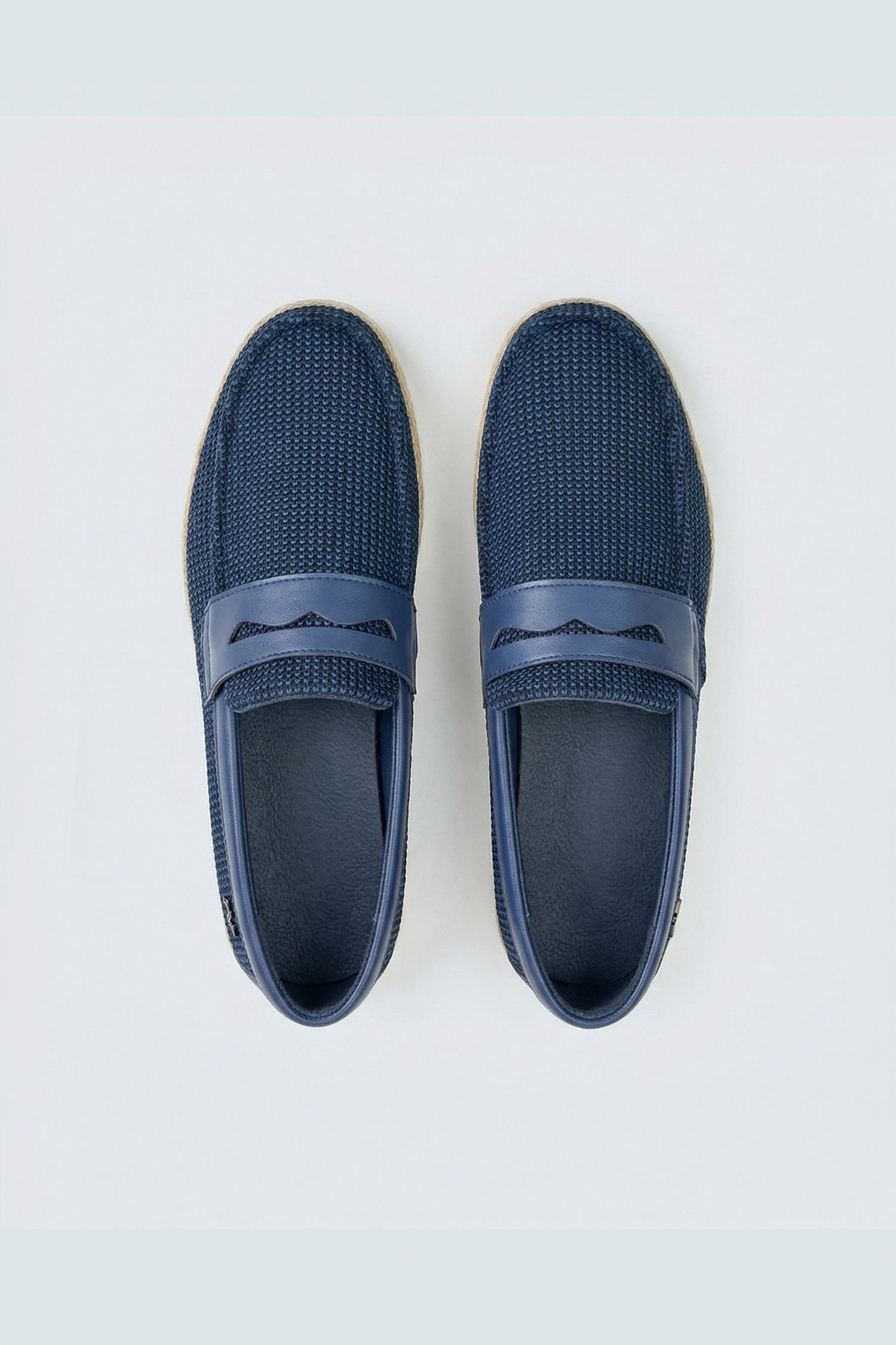 ND CITY™ Navy Contrast Yacht Loafers
