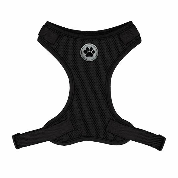 Mesh Adjustable Dog Walking Harness – Black
